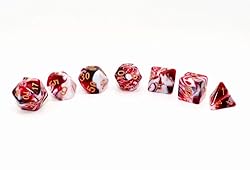 DND Dice Set Red Mix White Dice for Dungeon and