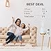 LARGE Aromatherapy Essential Oil Diffuser and Aroma Oil Set - Ultrasonic Cool Mist Humidifier with LED Light for Home Bedroom Spa or Bathroom, Bamboo Design Best Gift, 380 ML, GENIANI