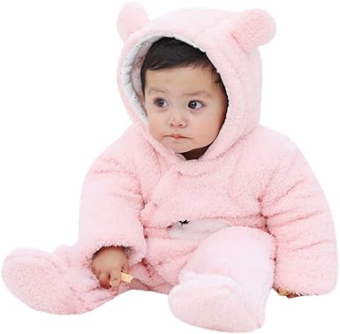fluffy baby romper