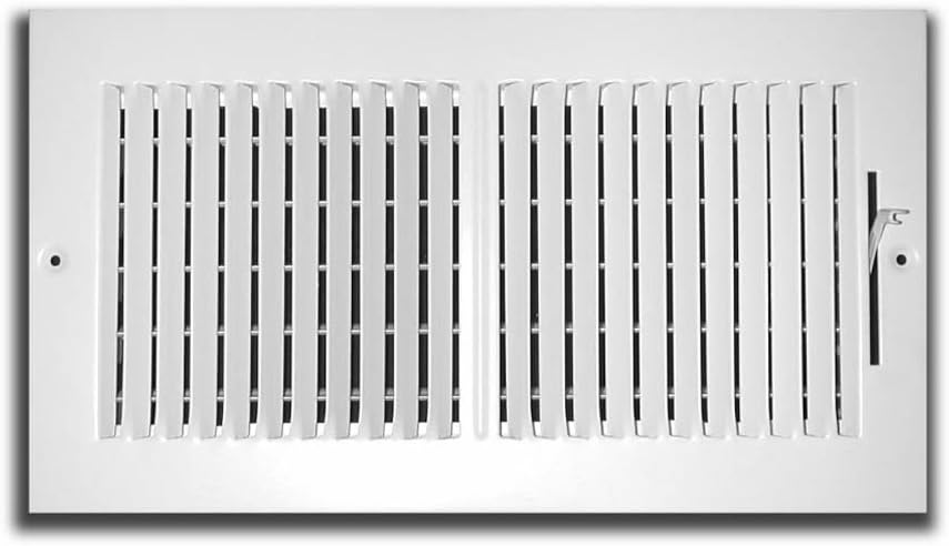 Registers, Grilles & Vents - Truaire 102M 10X04 2-Way Supply 10-Inch x 4-Inch Sidewall or Ceiling Register Grille, White