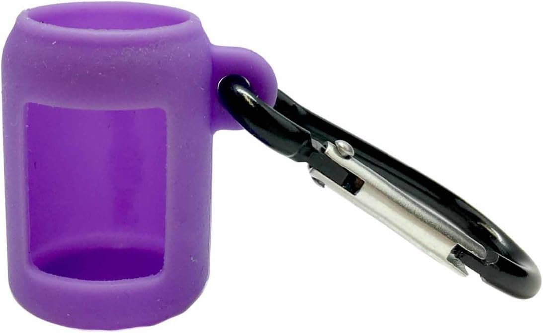 Purple Silicone Holder for 5ml Boston Round Essential Oil Bottles