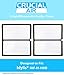 Crucial Air Replacement Parts Compatible with Idylis D Air Purifier Filter Part IAP-10-280 and Model IAF-H-100D - HEPA Style Filters For Home, Office - Air Purifier to Reduce Room Odor, Smell (2 Pack)