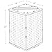 Azar Displays 701414-PUR Rotating Display Stand - 4-Sided Display Racks for Craft Shows - Peg Display Carousel (14” W x 14” D x 20” H) - Easy Assemble Revolving Display for Retail - Pegboard Organizer, purple