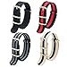 CIVO Watch Strap 4/8 Packs - 16mm 18mm 20mm 22mm 24mm Premium Ballistic Nylon Watch Bands Zulu Style for Men Women