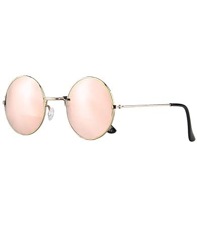 Caripe Lennon Retro Vintage Sonnenbrille Metall Damen Herren rund Nickelbrille