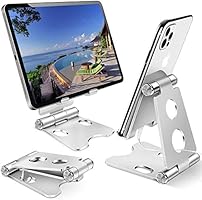 Adjustable Cell Phone Stand Phone Holder, Portable Small Size [Dual Angle]