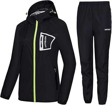 Amazon Co Jp Hotsuit サウナスーツ レディース 丈夫 ボクシング スウェットスーツ ジム ワークアウト エクササイズ サウナジャケット スポーツ アウトドア