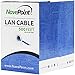 NavePoint CAT6 Ethernet Cable - CCA Bulk CAT6 Cable 500ft Ethernet Cable, 550MHz, 23AWG 4 Pair, Unshielded Twisted Pair (UTP), Solid Blue