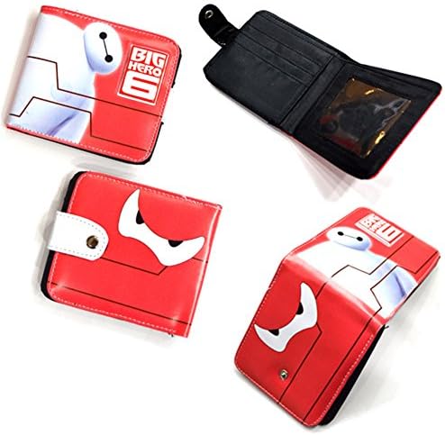 Cartoon Big Hero 6 red PU Baymax purse