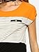 ROMWE Women's Color Block Tops Short Sleeve T-shirts Casual Tunic Tops Black L