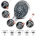 Srmvyd Handheld Shower Head High Pressure 5 Spray Setting Multi-functions Massage Spa 4.2’ Chrome Face Showerheads With Long Shower Hose 6.56 Feet easy to install.