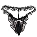 YiZYiF Men's Sexy Sissy Pouch G-String Thongs Lace Soft Panties (X-Large(Waistline 28.0-44.0