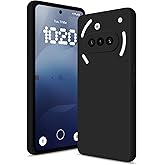 Btstring Case for Nothing Phone 3A, Soft Silicone Case with Upgraded Camera Protection, Shockproof Slim Case Cover with Anti-Scratch Microfiber Lining, Black