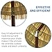 Bayside-21 Tiki Umbrella Thatch Patio Umbrella Tropical Palapa Raffia Tiki Hut Hawaiian Hula Beach Umbrella (8 feet with Tilt, Natural)