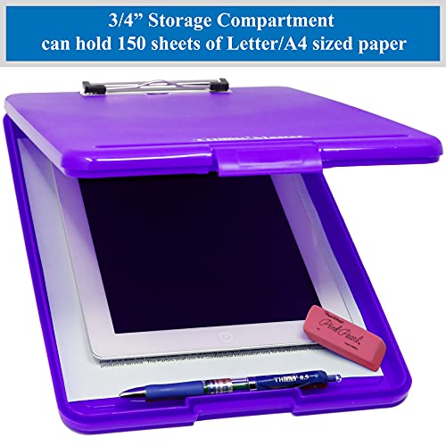 Think2Master Purple Plastic Storage Clipboard. 25 Heavier & 25