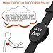 Fitness Tracker Watch, RIVERSONG Heart Rate Monitor Blood Pressure Sleep Monitor Pedometer Step Calorie Counter Activity Tracker for iPhone Android Smart Phones