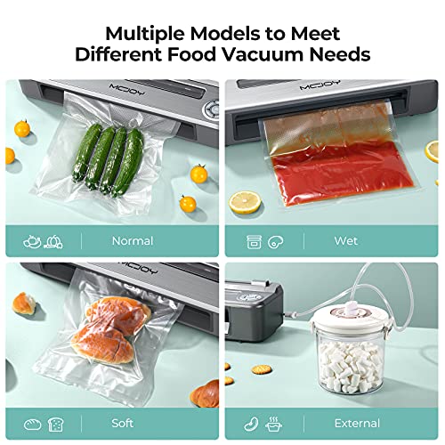 MCJOY Vacuum Sealer Machine, Operation Automatic Food Sealer Machine for Food, Support