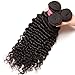 YIROO Deep Wave Brazilian Virgin Hair 3 Bundles Unprocessed 100% Human Hair Extensions Natural Color (14 16 18, 3 Bundlles)