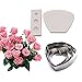 AK ART KITCHENWARE Poppy petal Decoration Tool Leaf and Flower Tool Kit Stainless Steel Cookie Cutter Set Silicone Veining Mold Petal Sugar Flower Making Tool A346&VM001