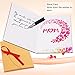 Creawoo Wooden Mothers Day Card for Mom Wife, Best Mom Ever Greeting Cards with Envelope, Happy Mother's Day, Birthday, Holiday Gift Cards from Daughter, Son