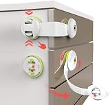 Keyupper Flow.Month 10 Pack Child Safety Locks No Tools Baby Cabinet Locks view 1