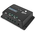 Renogy Wanderer Li 30A 12V PWM Negative Ground Solar Charge Controller Solar Panel Regulator w/ Temp Sensor Function Fit for 