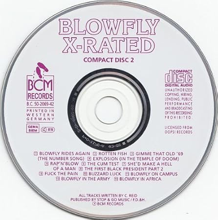 Blowfly Blowfly X Rated m Records Amazon Co Uk Cds Vinyl