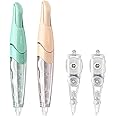 BITOSEE White Correction Tape, Retractable Refillable Correction Tape, With Smooth Pull Out Tape Applicator, Aesthetic Cute Correction Pen for Office Supplies