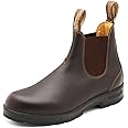 Blundstone 550 Unisex Chelsea Boots, Premium Water Resistant Leather with a Cushioned Midsole and Elastic Side For Men and Women, Walnut Brown 6 AU