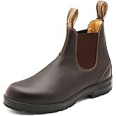 Blundstone 550 Unisex Chelsea Boots, Premium Water Resistant Leather with a Cushioned Midsole and Elastic Side For Men and Women, Walnut Brown 6 AU