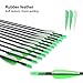 ANTSIR 30 Fiberglass Archery Target Arrows- Practice Arrows for Kids Youth or Begineers on Recurve Bow Long Bow Traditional Bow (Green Vanes Pack of 12)