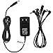 Anpro Power Adapter for Effect Pedals Output 9V DC 1A (1000mA) Tip Negative 5 Way Daisy Chain Cables