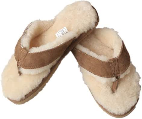 fur lined flip flops mens