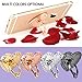 IHUIXINHE Phone Ring Holder, Universal Phone Stand, 4PCS 360° Rotation 3D Aluminium Alloy Ring Grip for iPad, iPhone X iPhone 8, 8Plus, 7, 7Plus, Samsung S9 Note8, Huawei All Cell Phone (Heart)