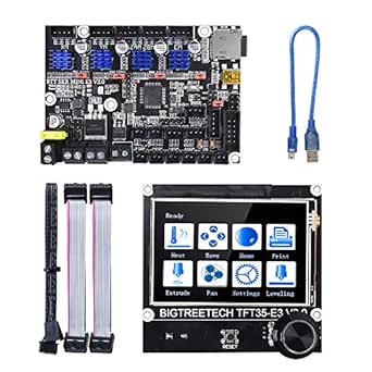 Amazon Com Bigtreetech Skr Mini E3 V2 0 32bit Control Board With Tft35 E3 V3 0 Touch Screen Display Reprap Smart Controller Panel Replacement Original Touch Screen For Ender 3 Ender 3 Pro Cr 10 3d Printer