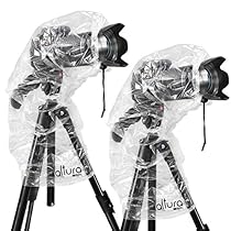 (2 Pack) Altura Photo Rain Cover for DSLR Cameras with Lenses Up to 18&rdquo; Long