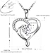 J.Rosée Heart Earrings with 925 Sterling Silver and 3A Cubic Zirconia or Pendent Necklace, 18''+ 2