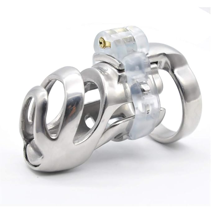 TUNBG Men es Chastity Lock Anti-Derailment Stainless Steel Metal Cleaner Cage Device Chastit-y Sex Toys Cag-e Devic-e Adult P