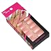 NAILWAY Press On Fake Nails Self Adhesive Fake nail Pre-glue Nail Art with Adhesive Tab False Nails Tips Artificial Nails Manicure Set Fast & Easy Tips,24pcs/set