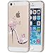 iPhone SE Case, iPhone 5S Case, iYCK Ultra Thin Clear Art Pattern Crystal Diamond Rhinestone Hard Plastic Rubber Snap On Shell Back Skin Case Cover for Apple iPhone 5/5S/SE/5SE - High-heeled Shoes