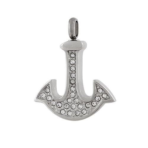 anchor cremation necklace