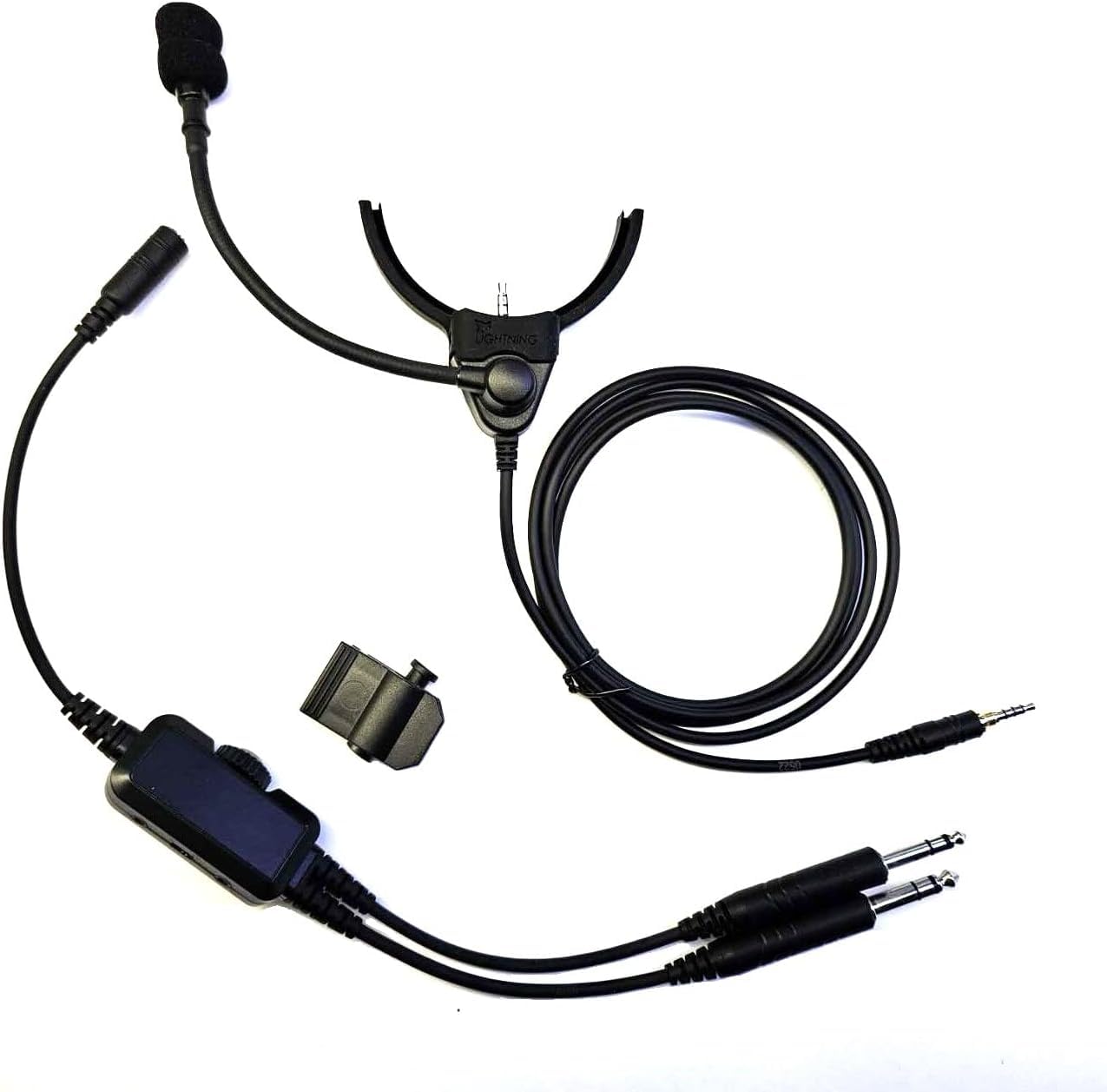 Crystal Mic Pro Lightning with TSOd Intricon Microphone. Compatible with Sony WH-1000XM3/4 Noise Cancelling Headphones