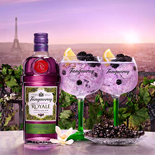 Tanqueray Blackcurrant Royale Gin | Leckeres Johannisbeer-Aroma | Empfohlen für Gin Tonic & Cocktails | 41,3% vol | 700ml Einzelflasche | – Bild 3