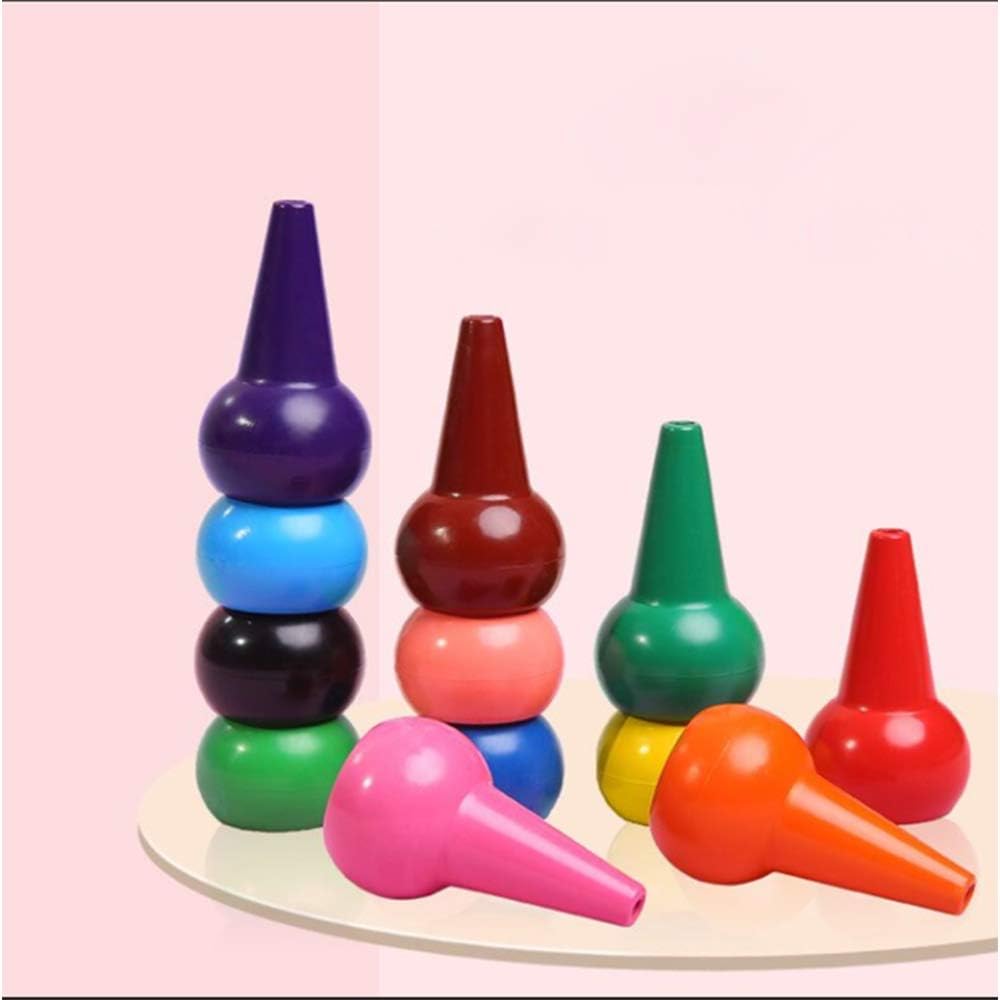 Baby Crayons 12 Colors Finger Crayons Painting Pencil Sticks Washable for Toddlers,Kids,Children,Boys and Girls,MeteorShower Safety and Non-Toxic Stackable Crayons: Office Products