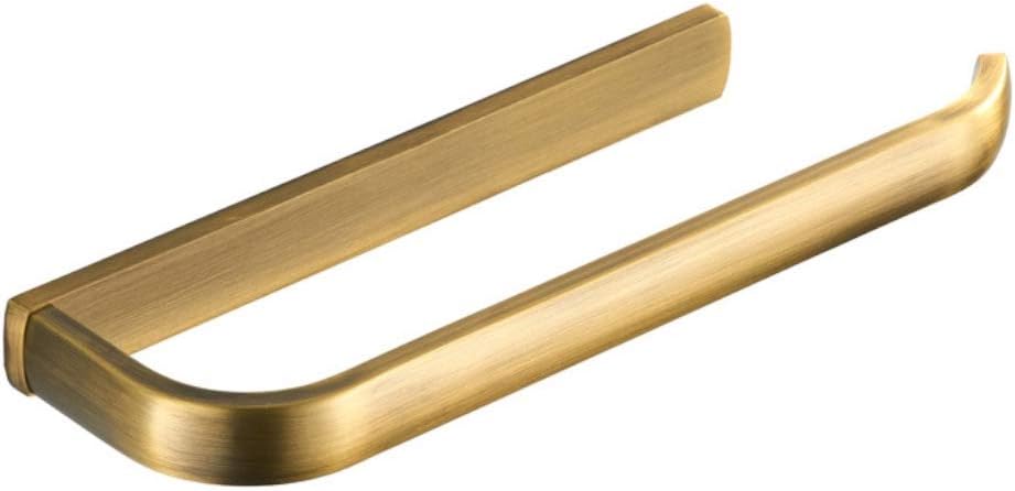 Estrend Brushed Gold Towel Holder Hanger Solid Brass Wall Mounted for Bathroom