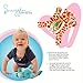 Snuggin - The Comforting Day and Night Lovey Miracle for Babies (Spotted Giraffe) - Plush Stuffed Animal Pacifier and Teether Holder