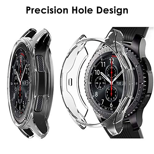 EZCO Compatible Samsung Galaxy Watch 42mm Case (2-Pack), Soft TPU Plated Case Protector Bumper Shell Compatible Samsung Galaxy Smart Watch