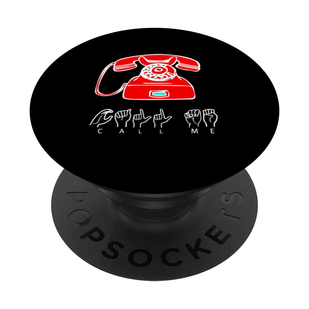 Funny Call Me Red Phone PopSockets Swappable PopGrip