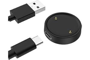 MoKo Magnetic Charger Compatible with Amazfit Active 2/Bip 6, Portable Charger Dock with 3.3ft/1m Separate USB Charging Cable