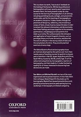The Oxford Guide To Practical Lexicography B T Sue Atkins - 